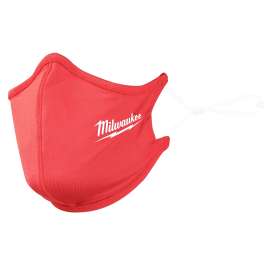 Milwaukee 48-73-4228 2-Layer Face Mask, One-Size Mask, Nylon/Polyester/Spandex Facepiece, Red