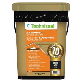 Techniseal RoofKeeper Series 140-407 Elastomeric Protective Coating, Black, 15 L