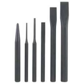 Unitool UT806 Punch and Chisel Set, 6-Piece, Black