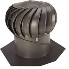 LOMANCO Whirlybird BIB12WB Turbine Ventilator, 12 in Dia Throat, Aluminum, Weathered Bronze