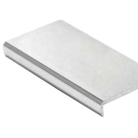 SHUR-TRIM DUA115MLU08 Plain Edging, 8 ft L, 1-1/2 in W, Aluminum, Mira Lustre