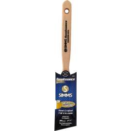 Renaissance 5010-38 Oval Sash Brush, 1-1/2 in W, 1-1/2 in L Bristle, Synthetic Hybrid Blend Bristle