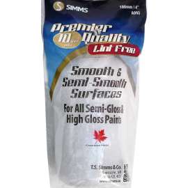 SIMMS A-093 Trim Roller Refill, 3/8 in Thick Nap, 4 in L, Fabric Cover