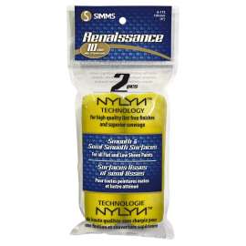 Renaissance A-172 Mini Roller Refill, 10 mm Thick Nap, 4 in L, Synthetic Hybrid Blend Cover