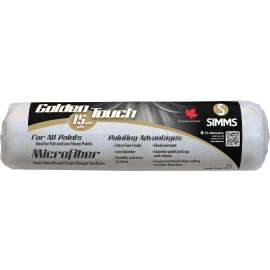 Golden Touch Superior Performance R-702 Roller Refill, 1/2 in Thick Nap, 9-1/2 in L, Microfiber Cover