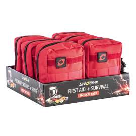 LIFE+GEAR 41-3806 116-Piece First Aid and Survival Tactical Pack