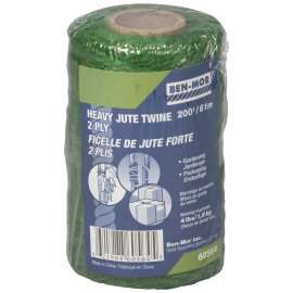 Ben-Mor 60564 Twine, 200 ft L, Jute, Green