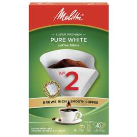 Melitta 61240 Coffee Filter, Cone, Paper, White