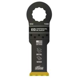 IMPERIAL BLADES IBSCT330-1 Oscillating Blade, 1-1/4 in, TiN Coated Bi-Metal