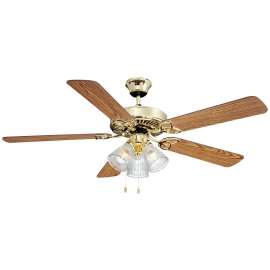 Boston Harbor Ceiling Fan Light Kit, 3-Speed, 5-Blade, 52 in Sweep