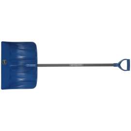 GARANT GPM19SKD Snow Shovel, 19-1/2 in W Blade, Poly Blade, Steel Handle, 52-1/2 in OAL