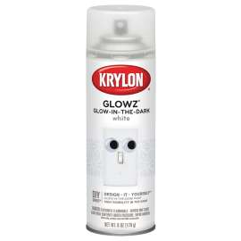 Krylon Glowz K03152000 Spray Paint, Gloss, White, 6 oz, Aerosol Can