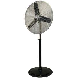 MaxxAir HVPF 30 OSC Heavy-Duty Oscillating Pedestal Fan, 120 V, 2.1 A, 90 deg Sweep, 30 in Dia Blade, Black
