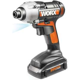 WORX WX290L Impact Driver, Battery Included, 20 V, 1.5 Ah, 1/4 in Drive, 3000 ipm, 2500 rpm Speed