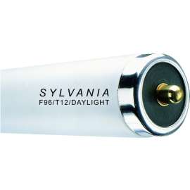Sylvania 29500 Fluorescent Bulb, 75 W, T12 Lamp, Single Pin Lamp Base, 3837 Lumens, 6500 K Color Temp, Daylight Light