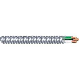 Southwire Armorlite 68579222 Armored Cable, 14 AWG Cable, 2 -Conductor, 50 ft L, Copper Conductor