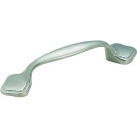 Amerock 253G10 Cabinet Pull, 4-3/4 in L Handle, Zinc, Satin Nickel