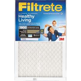 Filtrete UA04DC-6 Ultimate Allergen Reduction Air Filter, 25 in L, 14 in W, 12 MERV, Microfiber Filter Media