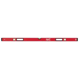 Milwaukee REDSTICK Series MLBXM59 Magnetic Box Level, 59 in L, 3-Vial, Magnetic, Aluminum, Red