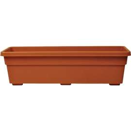 Southern Patio PW2412TC Promotional Window Box Planter, 24 in W, 8-1/16 in D, Plastic, Terracotta