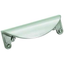 Amerock Inspirations Series BP1592G10 Cup Cabinet Pull, 4-1/4 in L Handle, 1-5/16 in H Handle, 1 in Projection, Zinc