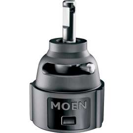 Moen 1255 Replacement Faucet Cartridge, Metal/Plastic, For: Single Handle Kitchen and Bath Faucets