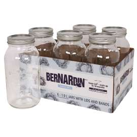 BERNARDIN 11900 Mason Jar, 1.9 L Capacity