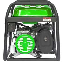 LIFAN ES4100 Portable Generator, 28.2 A, 120 V, 4100 W Output, Octane Gas, 4 gal Tank, 12 hr Run Time