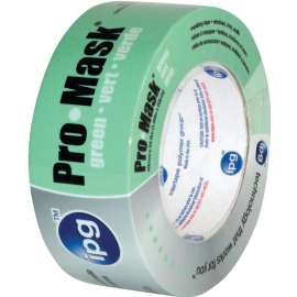 IPG 5802-.75 Masking Tape, 60 yd L, 3/4 in W, Crepe Paper Backing, Light Green
