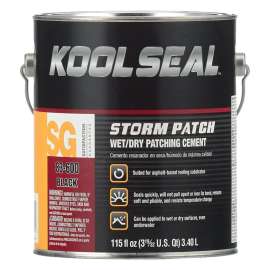 KOOL SEAL KS0083300-16 Patching Cement, Black, Liquid, 1 gal