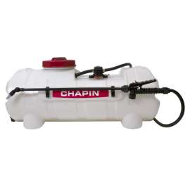 CHAPIN 97200B ATV Spot Sprayer, 15 gal Tank, Polyester Tank, 15 ft L Hose, Translucent