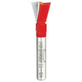 Freud 22-104 Router Bit, 1/2 in Dia Cutter, 1-7/8 in OAL, 1/4 in Dia Shank, 2-Cutter, Carbide
