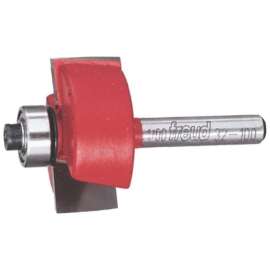 Freud 32-100 Router Bit, 1-1/4 in Dia Cutter, 2 in OAL, 1/4 in Dia Shank, 2-Cutter, Carbide