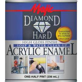 Majic Paints DiamondHard 8-1505-4 Enamel Paint, Gloss, Royal/Safety Blue, 0.5 pt Can