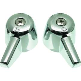 Danco 80401 Faucet Handle, Metal/Zinc, Chrome Plated, For: Central Brass Kitchen and Bathroom Sink Faucets