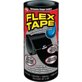 FLEX TAPE TFSBLKR0805 Waterproof Tape, 5 ft L, 8 in W, Rubber Backing
