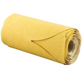 NORTON Stick & Sand 07660749244 Disc Roll, 6 in Dia, Coated, P100 Grit, Medium, Aluminum Oxide Abrasive, No-Hole