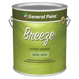 General Paint Breeze 70-352-16 Exterior Paint, Satin, Accent Base, 1 gal
