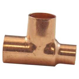 aqua-dynamic 9006-434 Pipe Tee, 3/4 x 3/4 x 1/2 in, Sweat x Compression, Copper