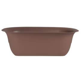Bloem Modica MR2445 Planter, 14 in W, 26 in D, Resin, Chocolate