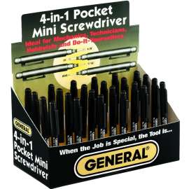 GENERAL 744DB Mini Pocket Screwdriver