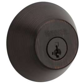 Weiser Elements Series 9GDC94710-058 Deadbolt, 3 Grade, Venetian Bronze, 2-3/8 to 2-3/4 in Backset