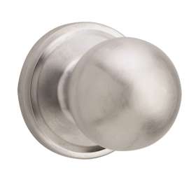 Weiser Huntington Series 9GA1010-022 Passage Door Knob, 2-1/8 in Dia Knob, Satin Chrome