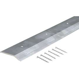 M-D 66449 Carpet Trim, 72 in L, 2 in W, Smooth Surface, Aluminum, Polished