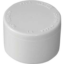 GENOVA 300 Series 30152 Pipe Cap, 2 in Slip Joint, White