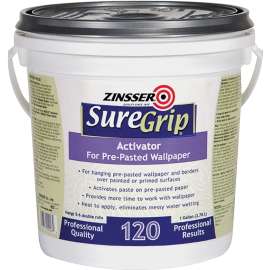 ZINSSER 2906 Wallpaper Adhesive Clear, Clear, 1 gal Container