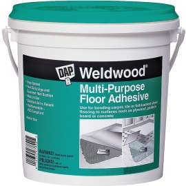 WELDWOOD 00144 Floor Adhesive, Paste, Slight, Off-White, 4 gal Pail