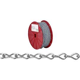 Campbell 072-4027N Single Jack Chain, 16 in, 250 ft L, Steel, Zinc