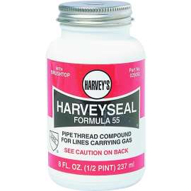 Harvey 025050 Pipe Thread Compound, 8 fl-oz Jar, Liquid, Paste, Yellow