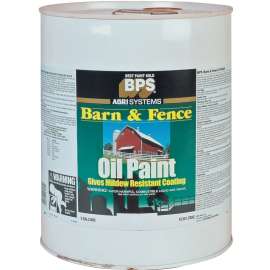 Valspar 018.3145-75.008 Barn and Fence Paint, White, 5 gal Pail